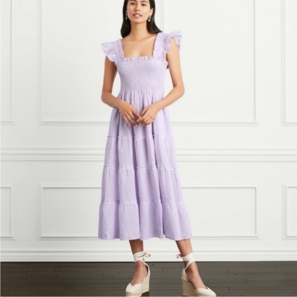 Hill House lavender striped maxi dress. Size s. Worn once